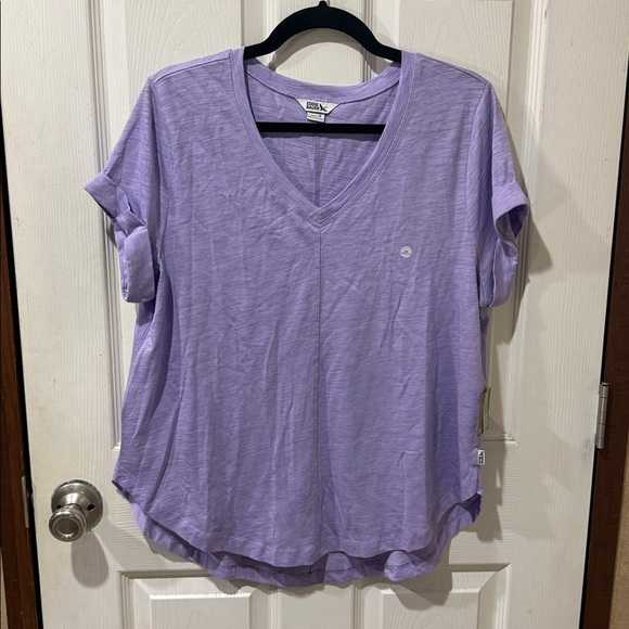 Eddie Bauer Women's Light Purple V-Neck Tee - Picture 1 of 3